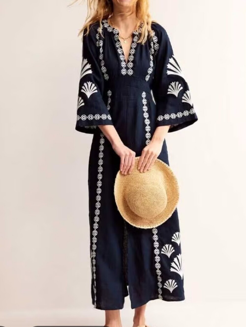 NWT Boden Una Embroiderd Maxi